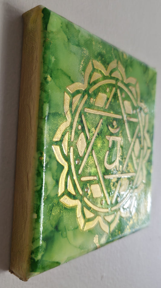 Heart Chakra – Compassion and Balance (6x6 Canvas)