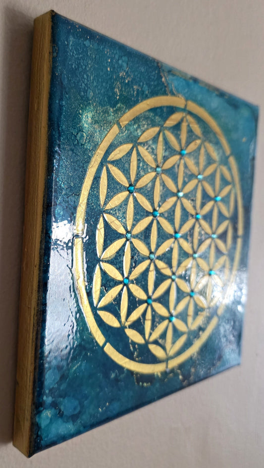 Celestial Tide - 8x8 Canvas