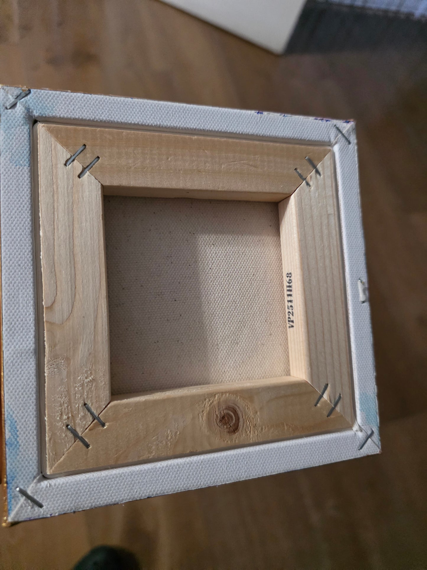 Golden Protection - Hamsa Hand - 6x6 Canvas