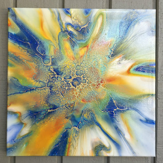 Celestial Bloom - 12x12 Canvas