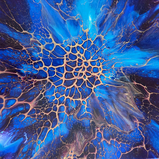 Midnight Radiance - 12x12 Canvas