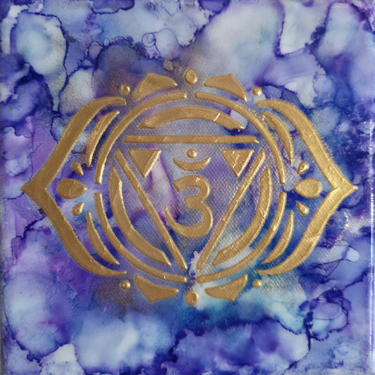 Third Eye Chakra – Inner Wisdom (6x6 Canvas)