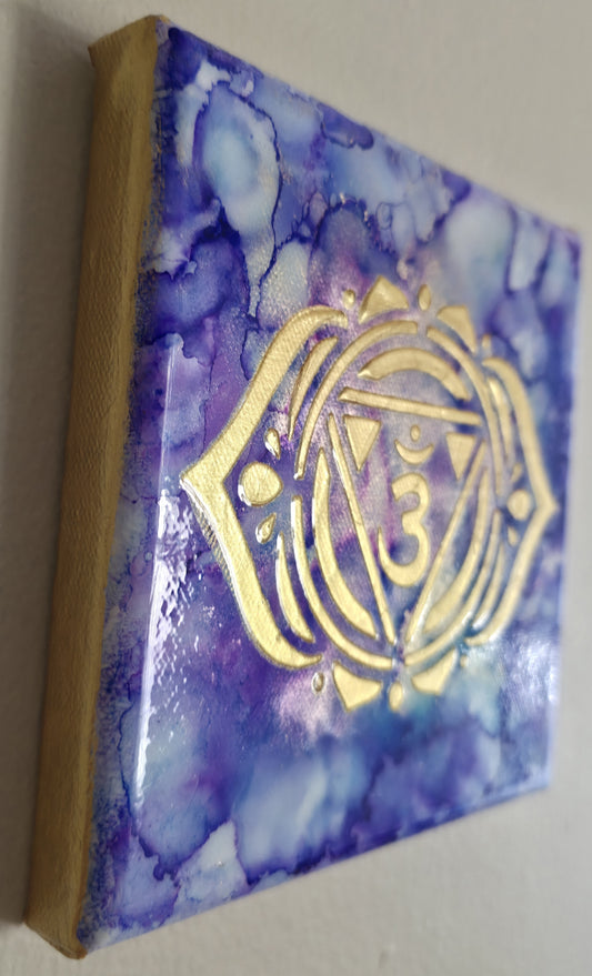 Third Eye Chakra – Inner Wisdom (6x6 Canvas)