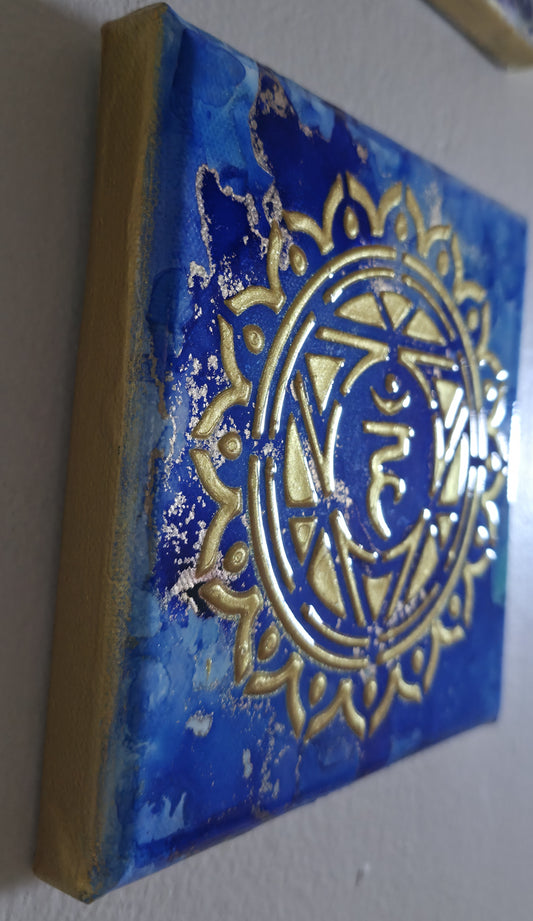 Throat Chakra – Authentic Expression (6x6 Canvas)