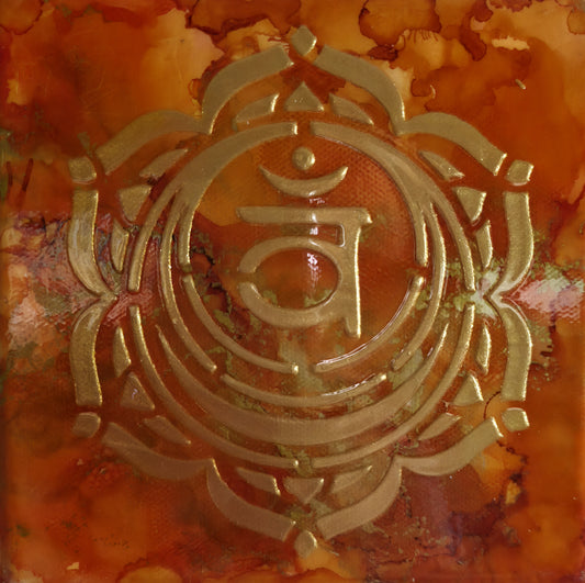 Sacral Chakra – Creative Flow 6x6 Canvas