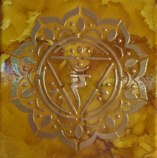 Solar Plexus Chakra – Personal Power (6x6 Canvas)