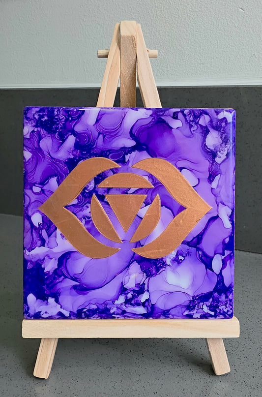 Seven Chakra Tile Set — 4.25 x 4.25 Ceramic Tiles