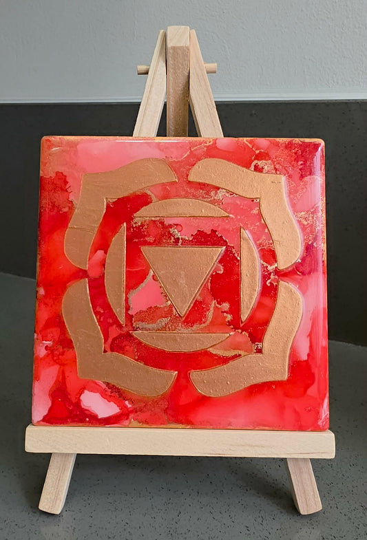 Seven Chakra Tile Set — 4.25 x 4.25 Ceramic Tiles