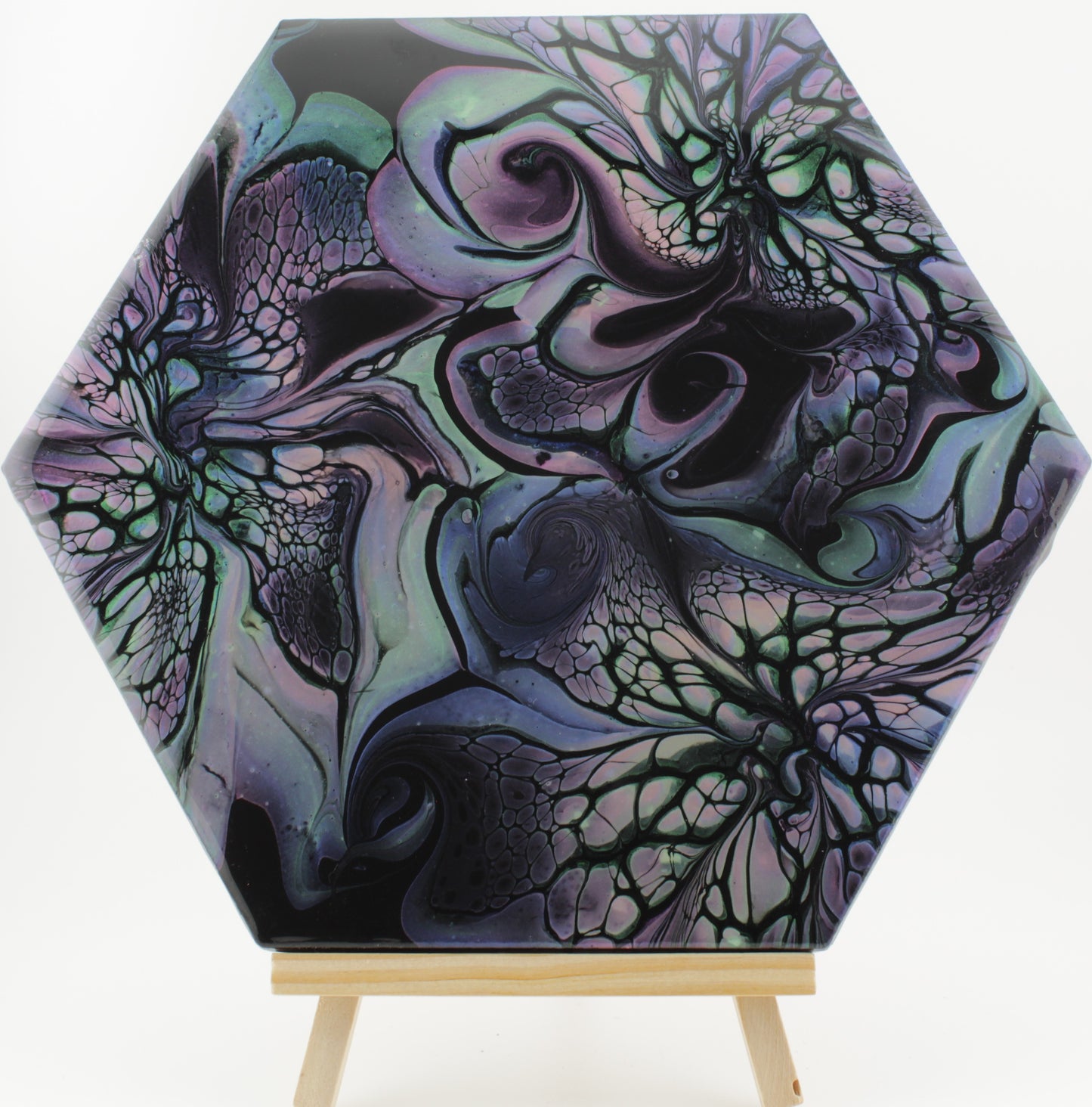 Midnight Lace - 9" Ceramic Hexagon Trivet