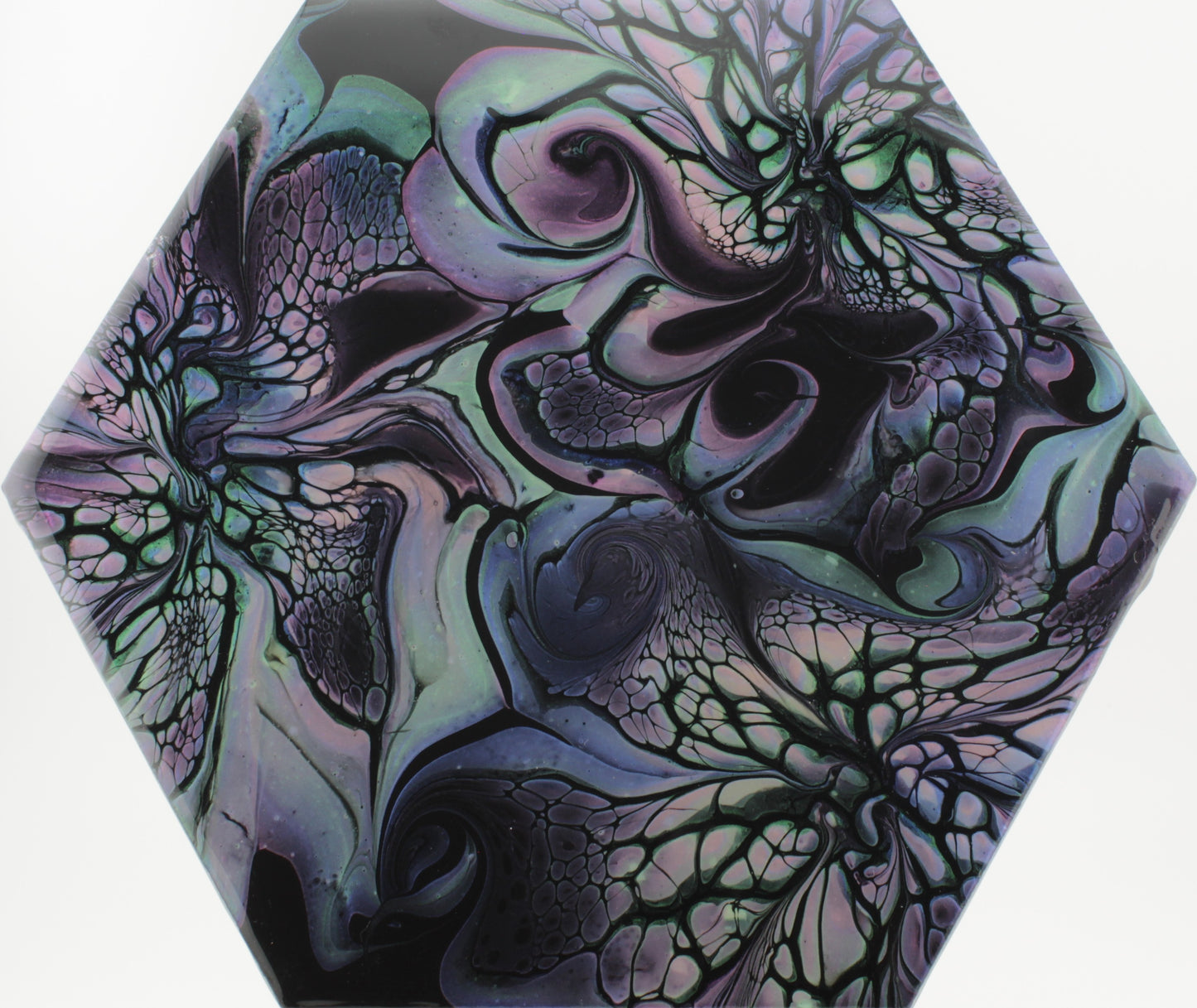 Midnight Lace - 9" Ceramic Hexagon Trivet