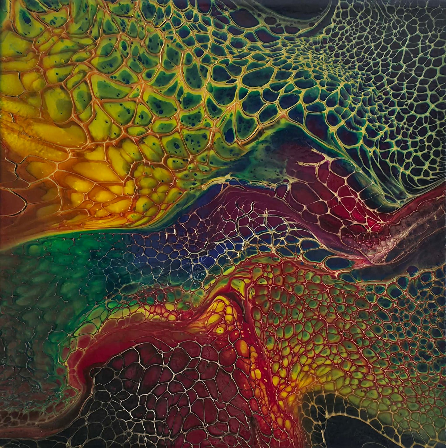 River of Fire - 12x12 Canvas
