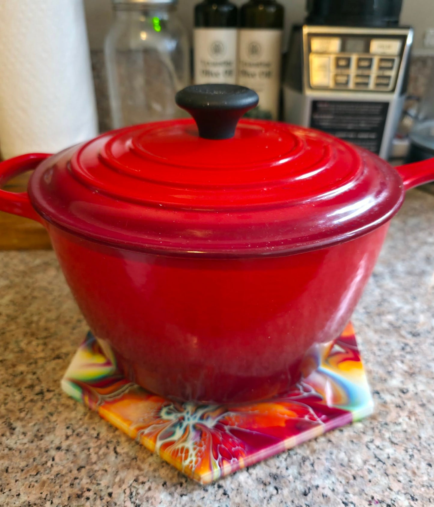 Harvest Fire - 9" Ceramic Hexagon Trivet