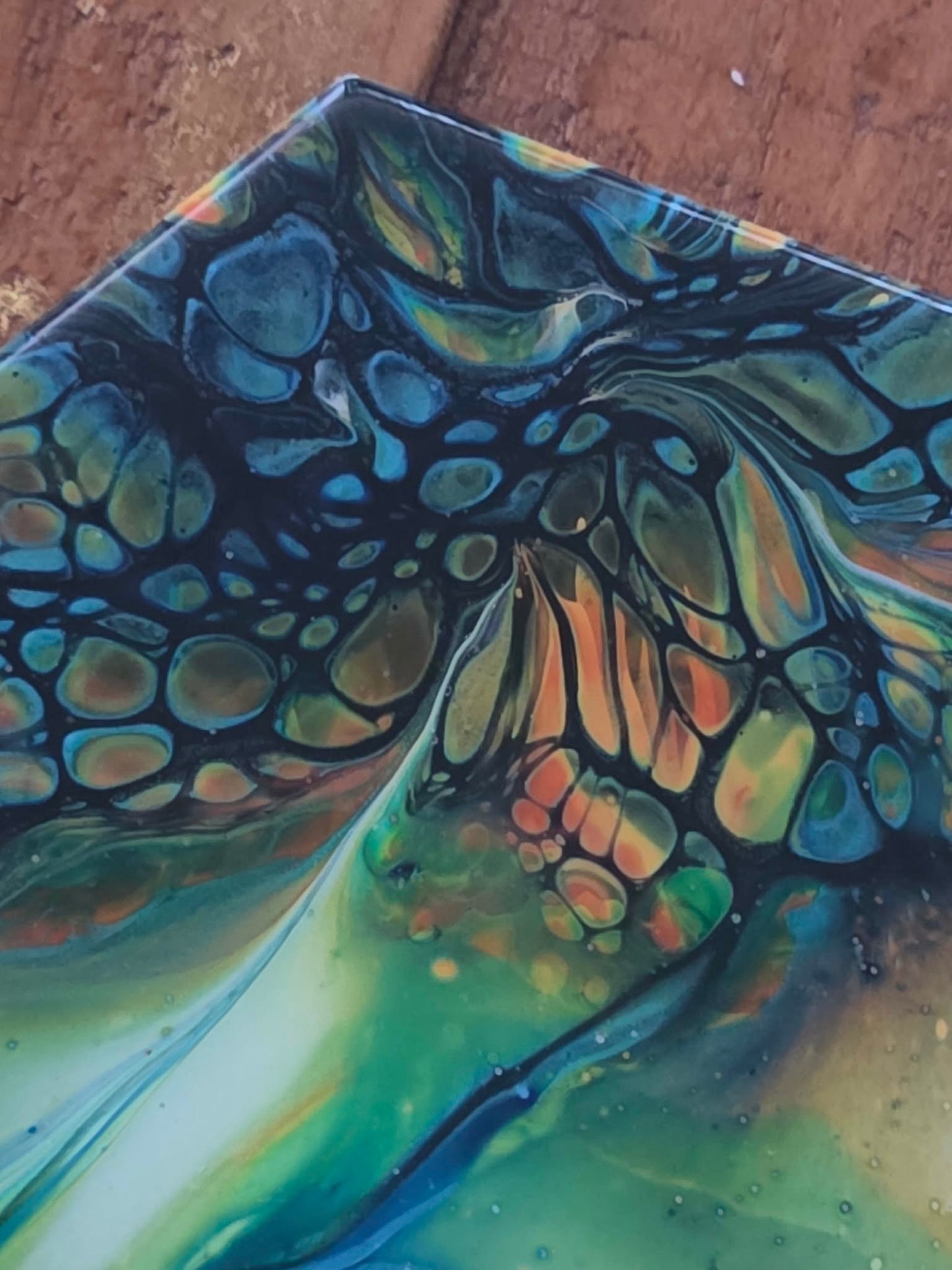 Rainforest Bloom - 9" Ceramic Hexagon Trivet